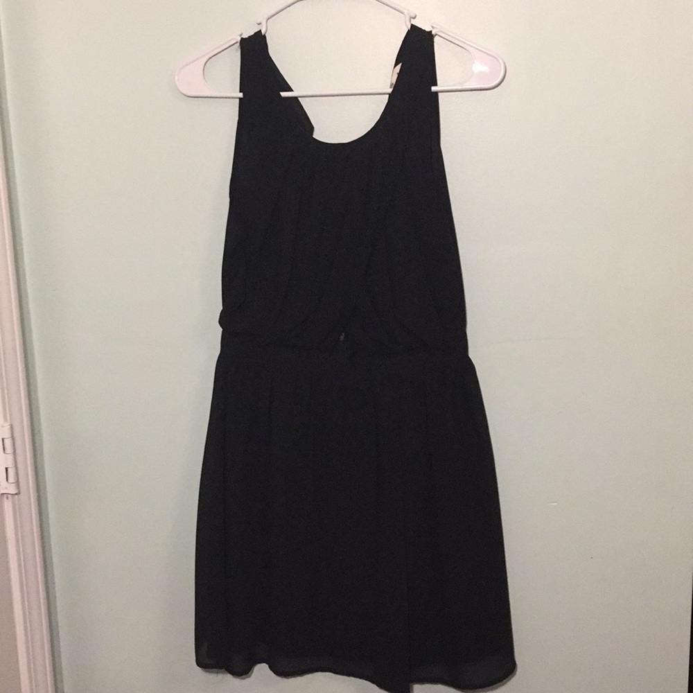 Black mini cocktail party dress